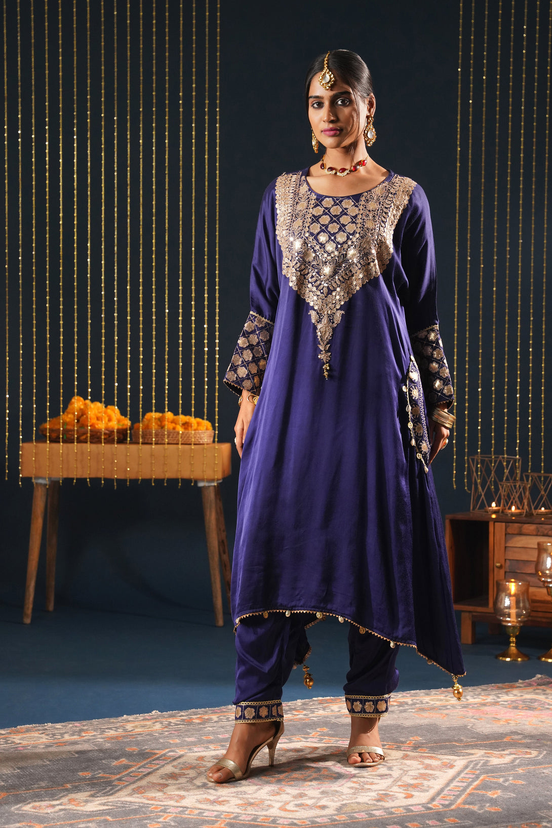 Luxurious Blue Choga Suit