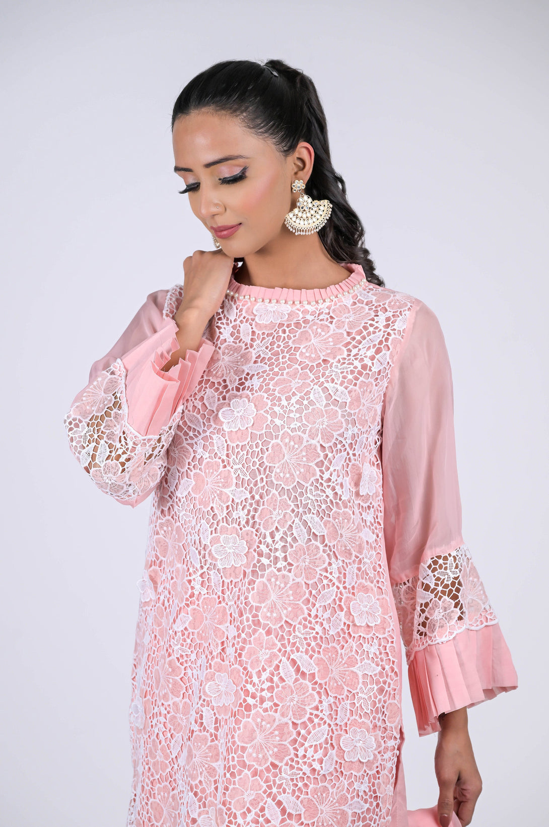 Blossom Pink Dhoti Suit