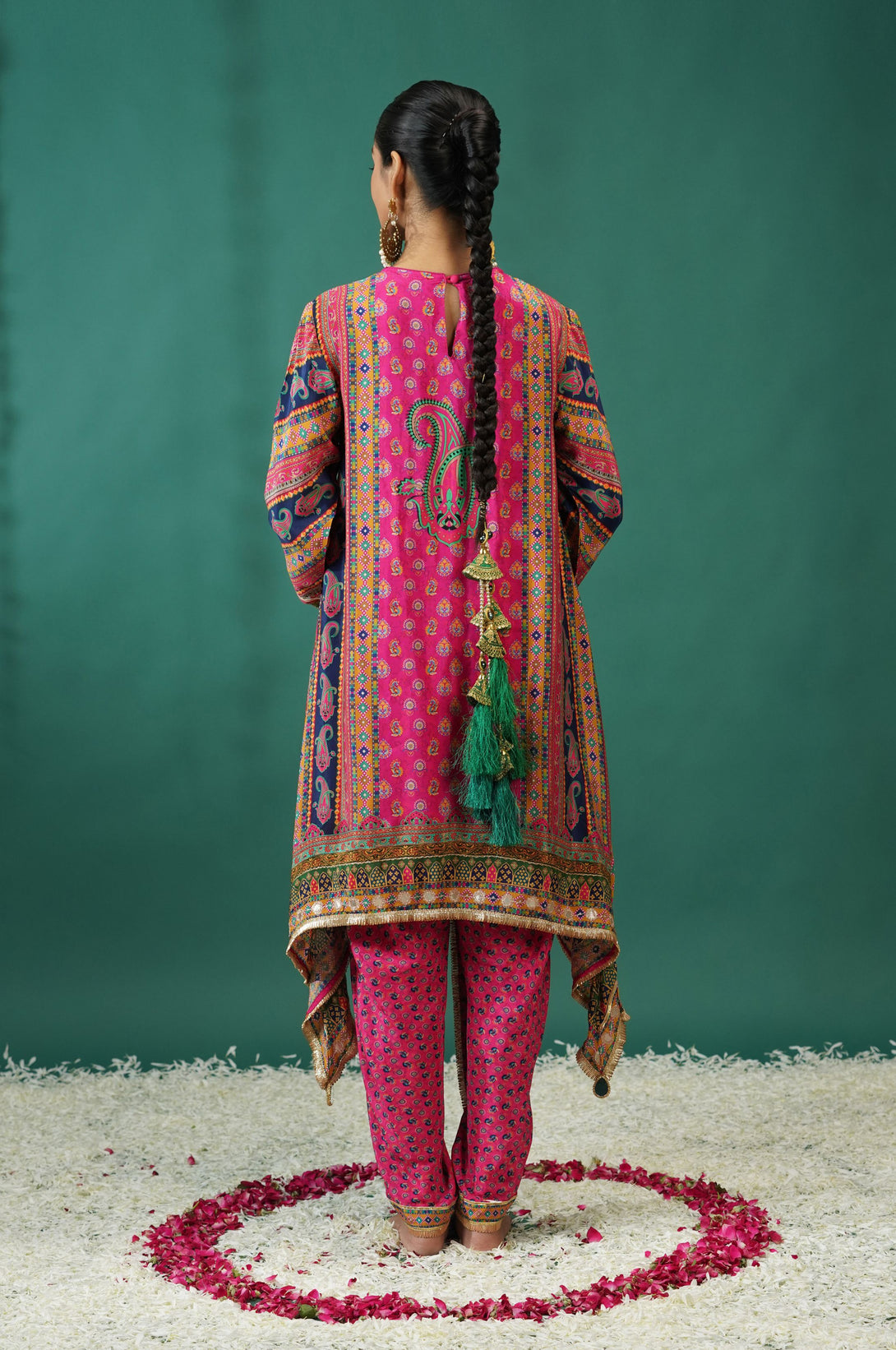 Baby Pink Kurti Dhoti Pant