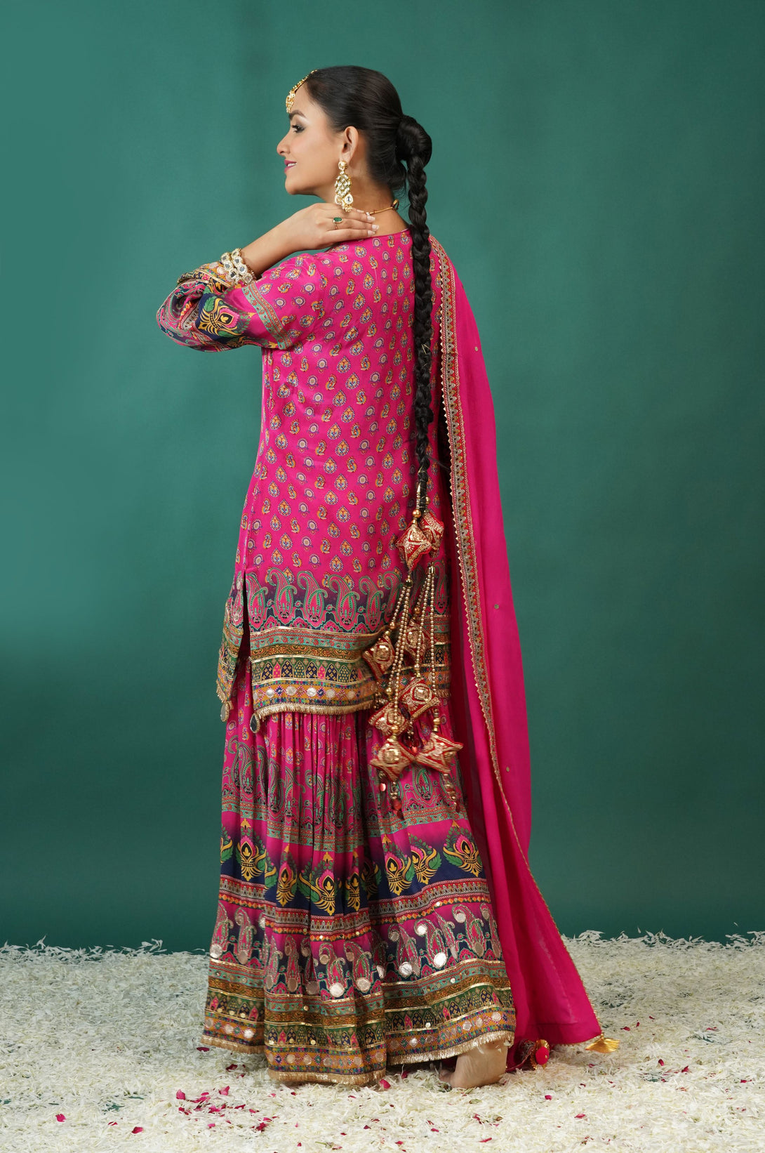 Baby Pink Sharara Suit Festive Ensemble